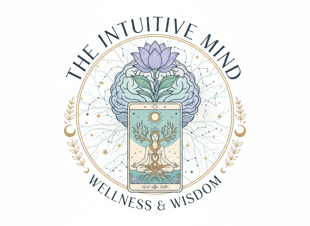 Firefly_Gemini Flash_Logo for a Mental Health and Tarot Blog 727305 The Intuitive Mind Logo